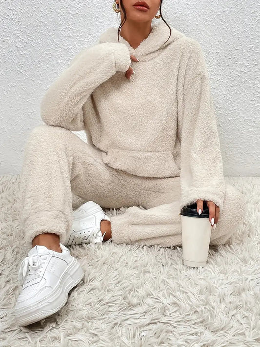 Conjunto de ropa cómoda Gwen Glimmer Dames | Tela Teddy suave, cómodo para el hogar