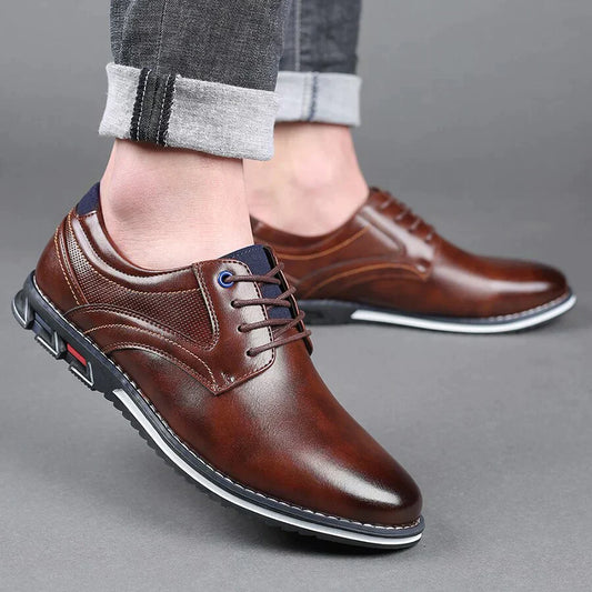 Bastiaan – Formele Leren Schoen Voor Heren Met Vetersluiting