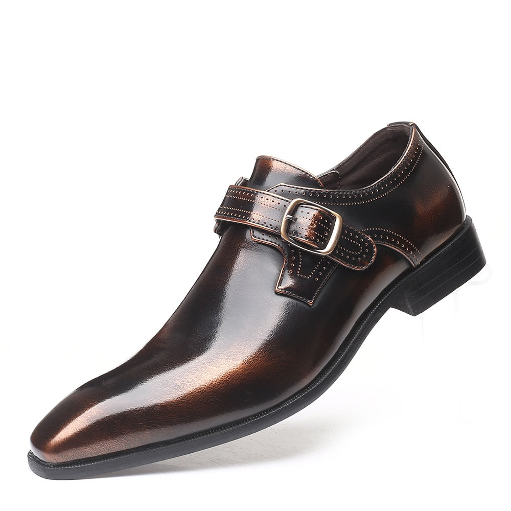 Valentino Luxe Zapatos Oxford para Hombre – Cuero Vegano Hecho a Mano, Acabado Elegante