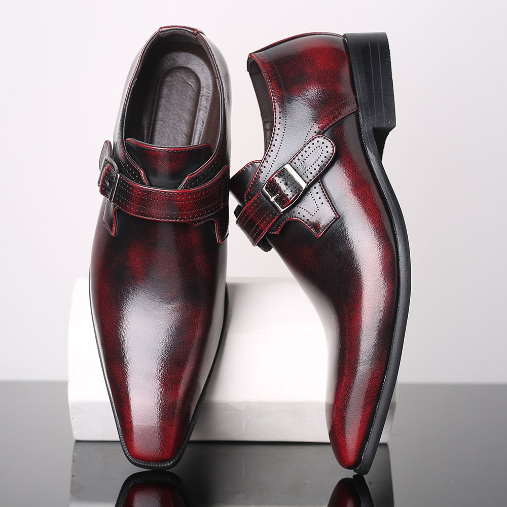 Valentino Luxe Zapatos Oxford para Hombre – Cuero Vegano Hecho a Mano, Acabado Elegante