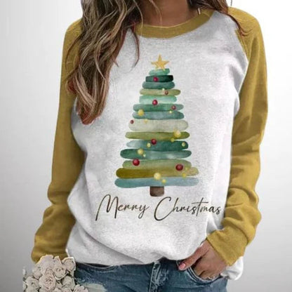 Hollyglow Suéter Navideño para Damas | Motivo Alegre de Árbol de Navidad, Cómodo y Festivo