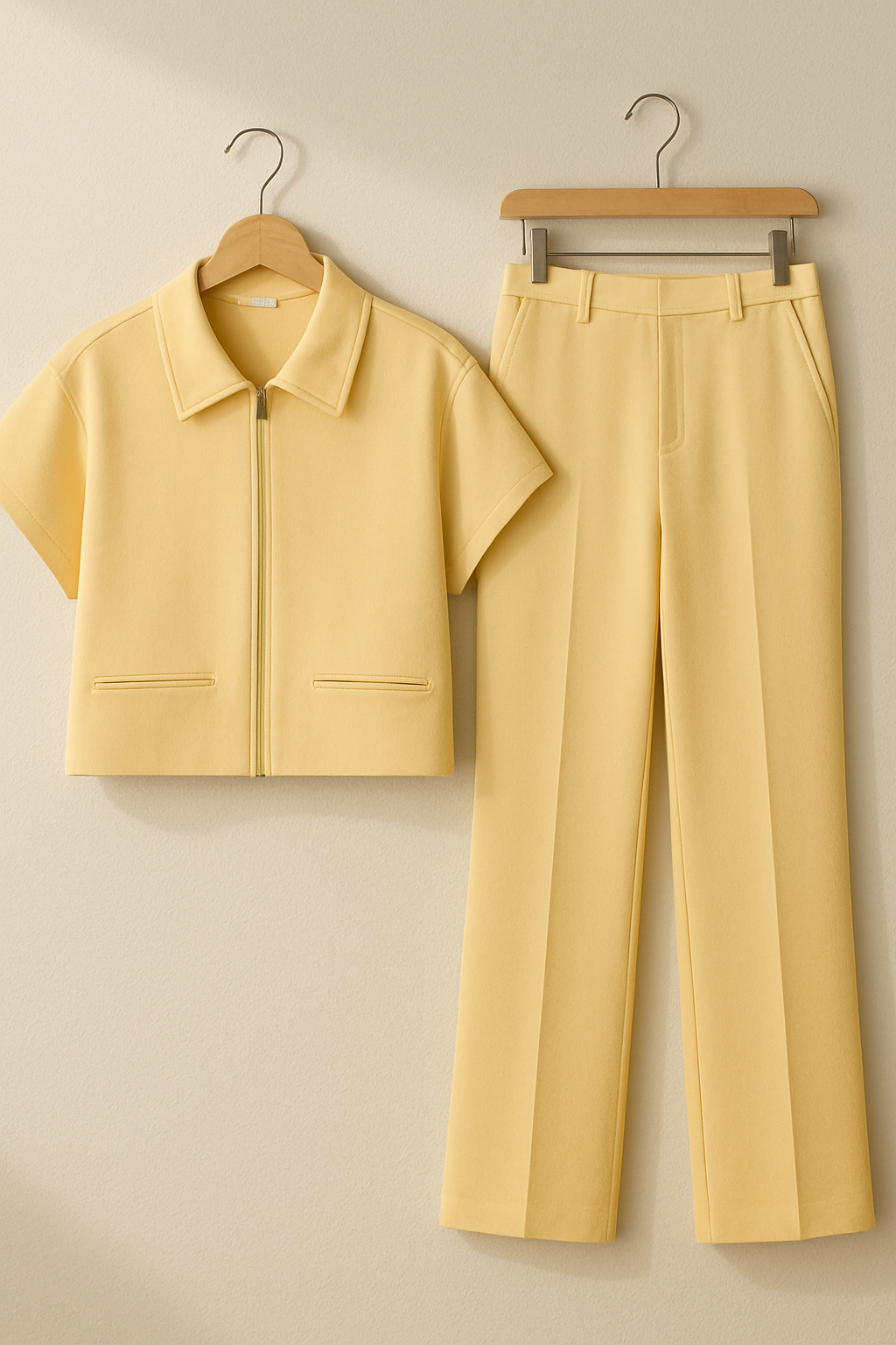 Ivy Dames Conjunto de Dos Piezas | Mezcla de Algodón, Casual y Formal