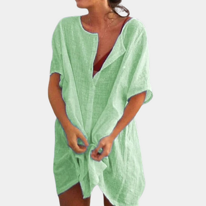 SummerGrace Vestido Midi para Mujer – Vestido de Verano Ligero hasta la Rodilla