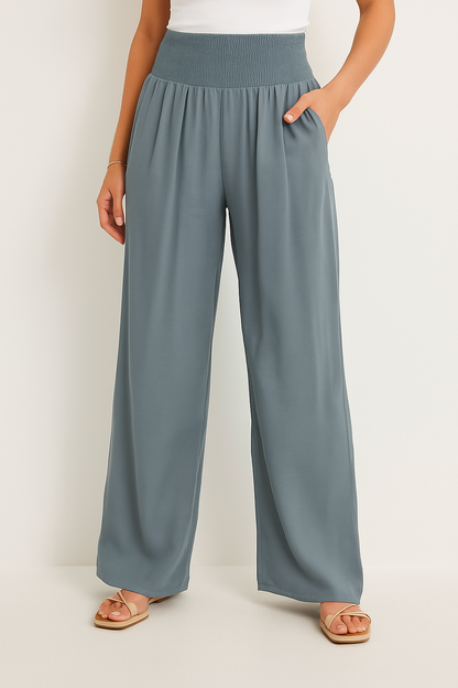 Elora | Pantalón fluido para mujer con cintura elástica y ajuste relajado