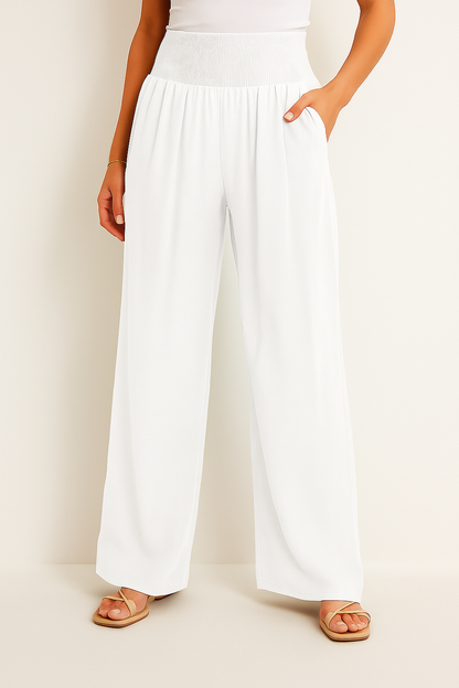 Elora | Pantalón fluido para mujer con cintura elástica y ajuste relajado