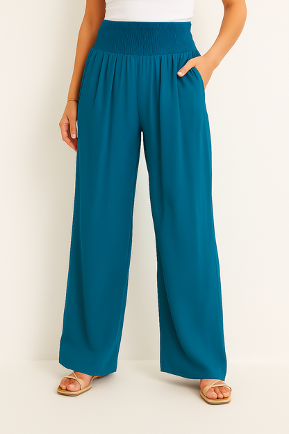 Elora | Pantalón fluido para mujer con cintura elástica y ajuste relajado