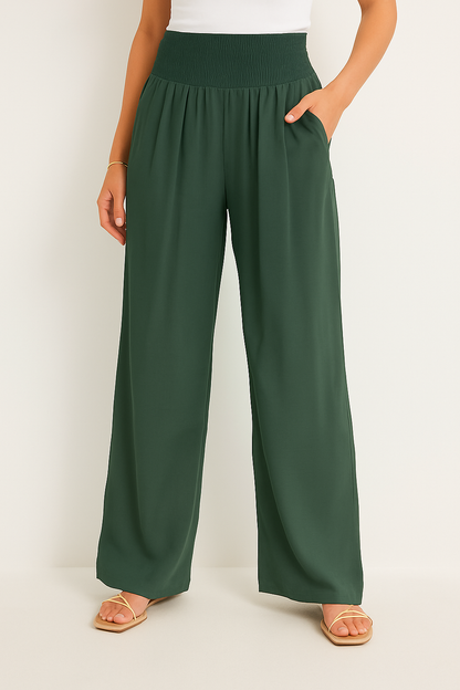 Elora | Pantalón fluido para mujer con cintura elástica y ajuste relajado