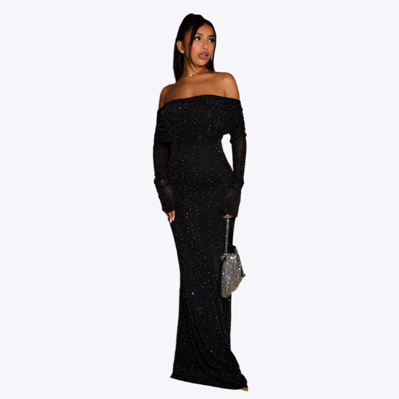 Lumoura Vestido de Gala para Damas | Lentejuelas, Ropa de Noche Elegante