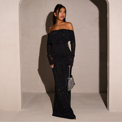 Lumoura Vestido de Gala para Damas | Lentejuelas, Ropa de Noche Elegante