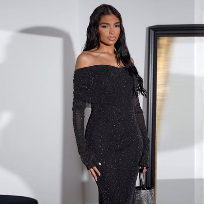 Lumoura Vestido de Gala para Damas | Lentejuelas, Ropa de Noche Elegante