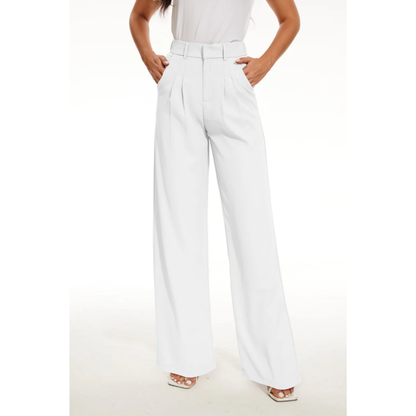 Pantalón de mujer Lissara | Cintura alta, perneras anchas para elegancia casual