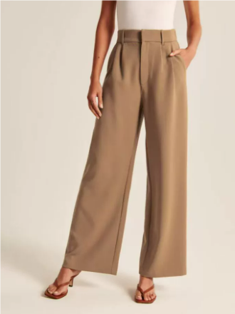Pantalón de mujer Lissara | Cintura alta, perneras anchas para elegancia casual