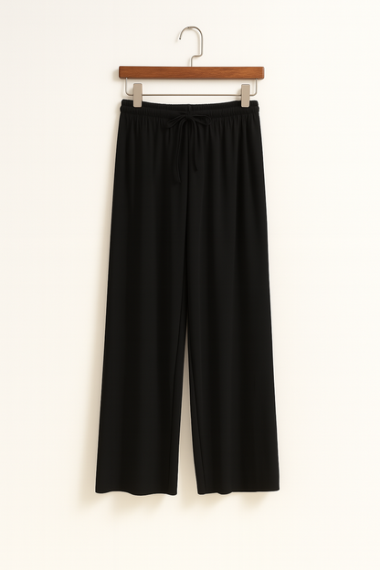 Noor | Elegante pantalón acampanado para mujer con cinturilla cómoda y perneras fluidas