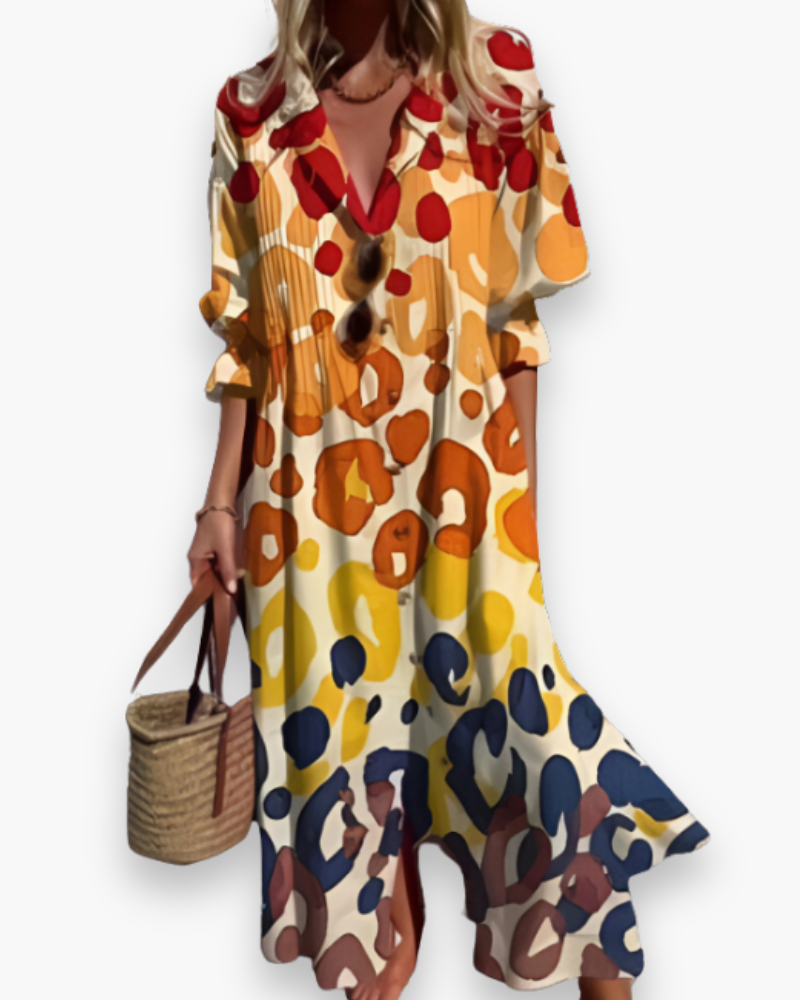 EleganceWave Vestido Maxi de Verano para Dama – Elegancia sin Mangas con Chifón de Flores