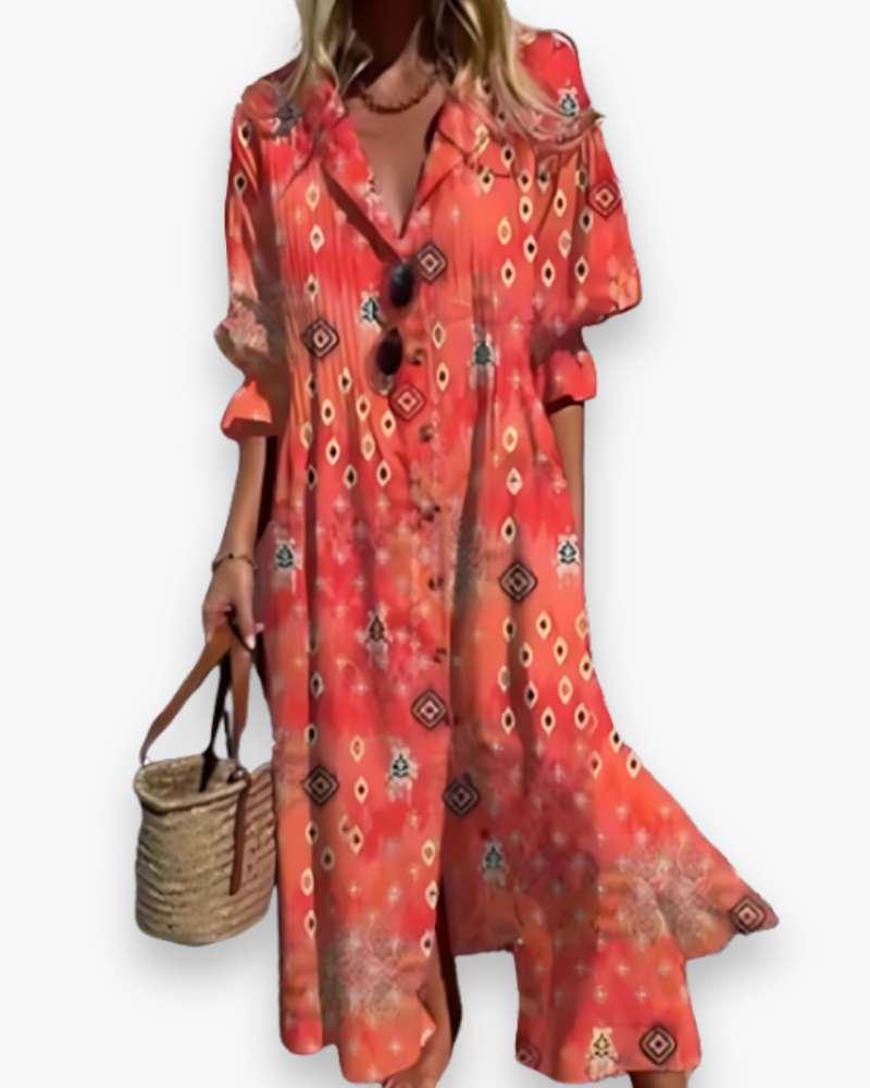 EleganceWave Vestido Maxi de Verano para Dama – Elegancia sin Mangas con Chifón de Flores