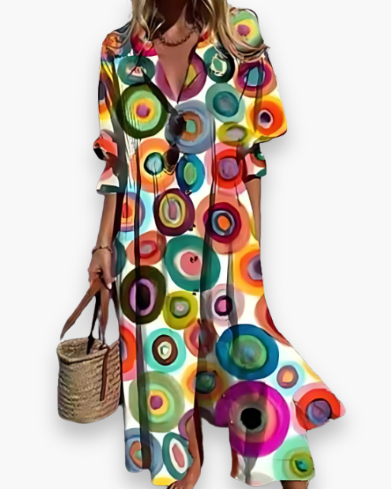 EleganceWave Vestido Maxi de Verano para Dama – Elegancia sin Mangas con Chifón de Flores