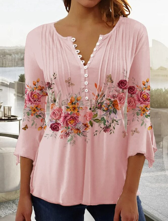 Lunaria Top de verano para mujer – Mezcla de algodón, entallado y transpirable