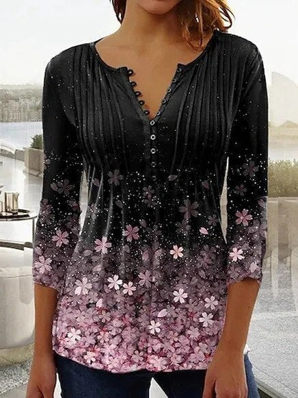 Lunaria Top de verano para mujer – Mezcla de algodón, entallado y transpirable