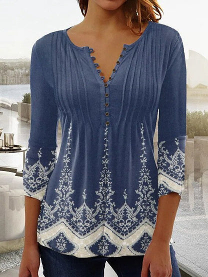 Lunaria Top de verano para mujer – Mezcla de algodón, entallado y transpirable