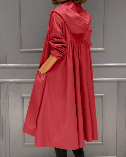 Mavienne Abrigo de Mujer Invierno | Impermeable con Capucha, Perfecto para Estaciones Más Frías