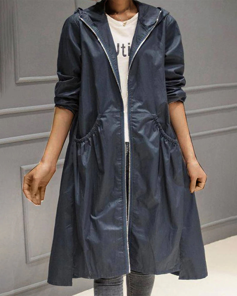 Mavienne Abrigo de Mujer Invierno | Impermeable con Capucha, Perfecto para Estaciones Más Frías