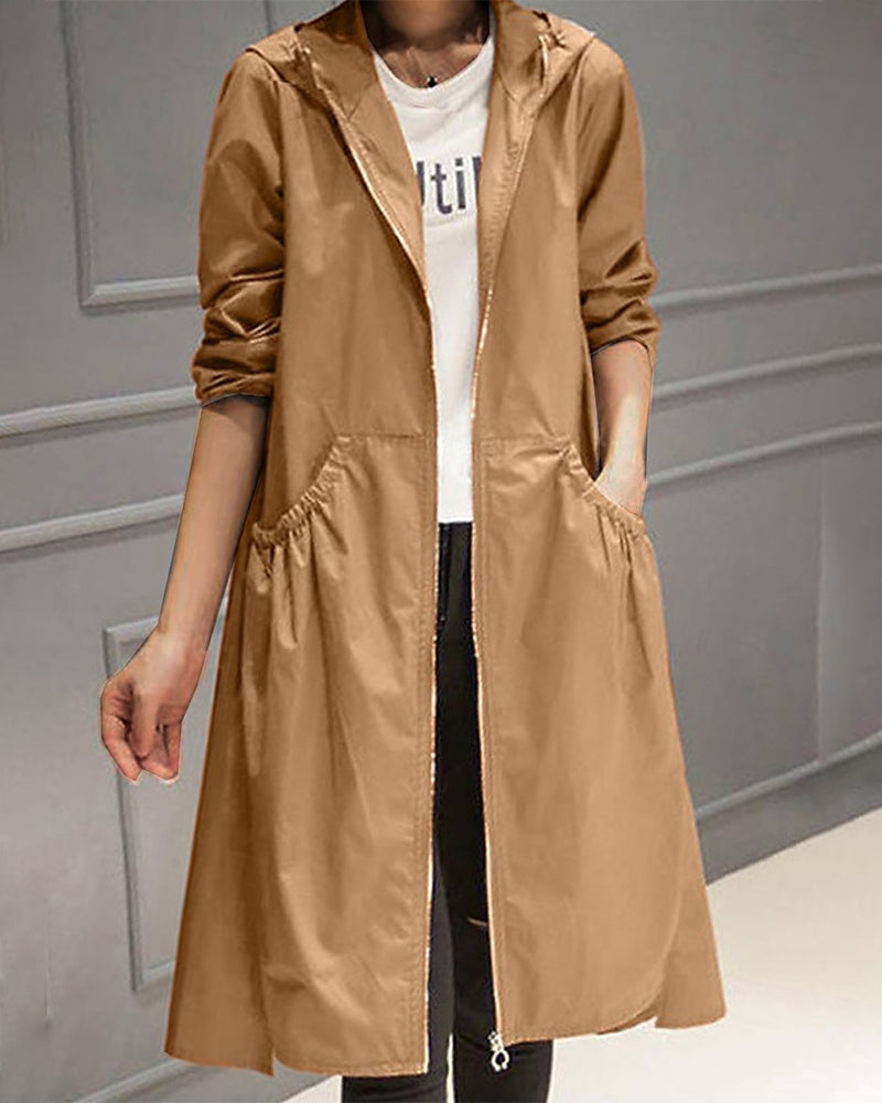 Mavienne Abrigo de Mujer Invierno | Impermeable con Capucha, Perfecto para Estaciones Más Frías
