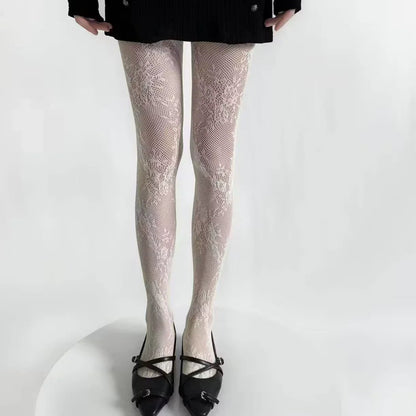 Marvella Dames Panty | Patrón de flores recortado, versátil y moderno