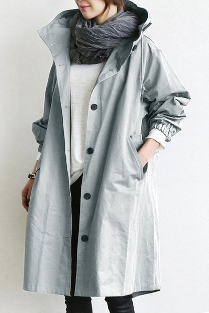 Maria | Elegante waterdichte trenchcoat met capuchon