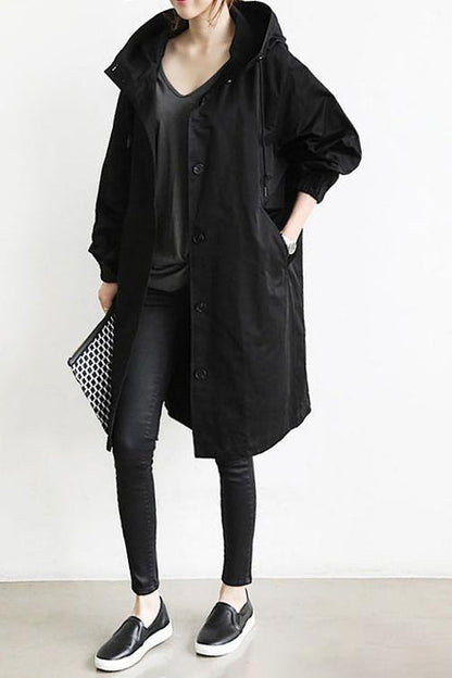 Maria | Elegante waterdichte trenchcoat met capuchon