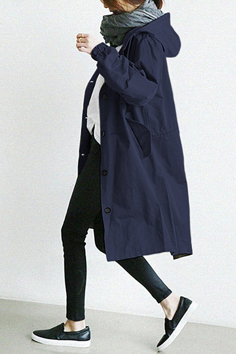 Maria | Elegante waterdichte trenchcoat met capuchon