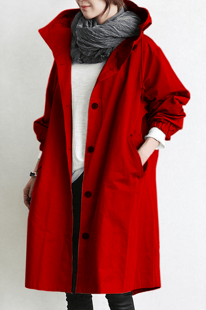 Maria | Elegante waterdichte trenchcoat met capuchon