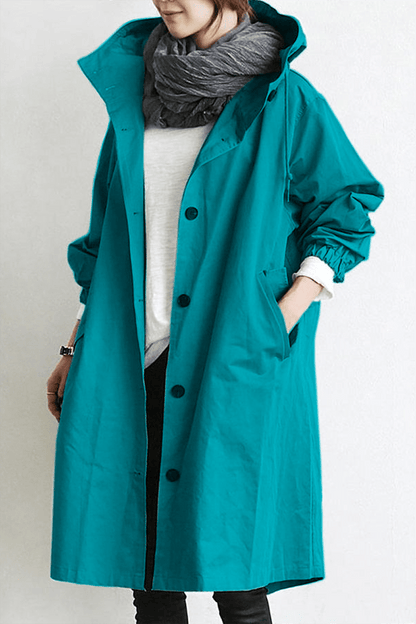 Maria | Elegante waterdichte trenchcoat met capuchon