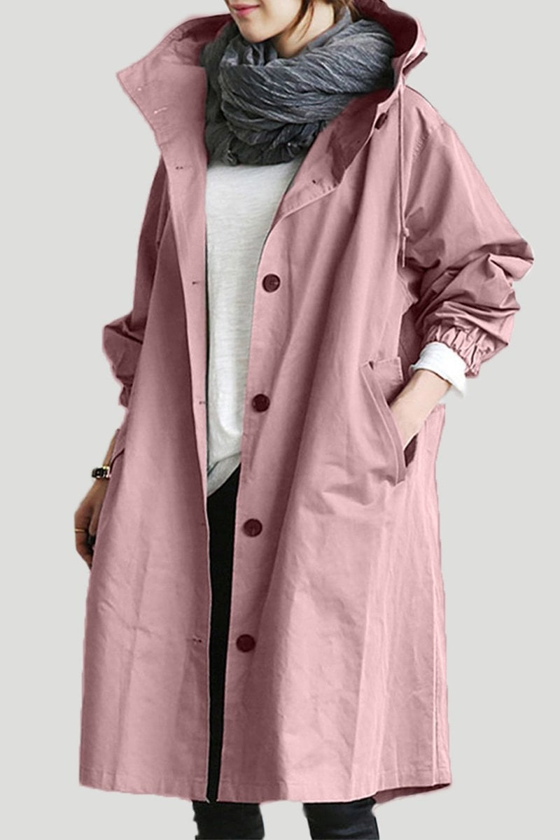 Maria | Elegante waterdichte trenchcoat met capuchon