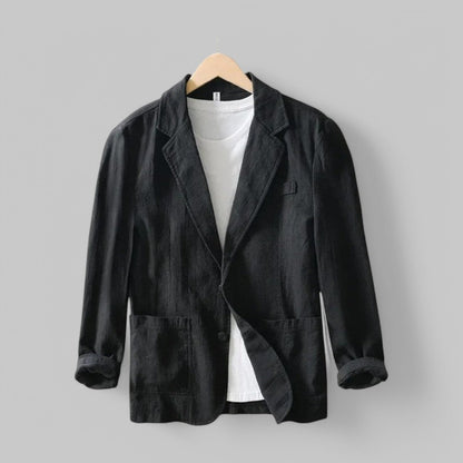 Maximilian | Lichtgewicht vest van linnenmix