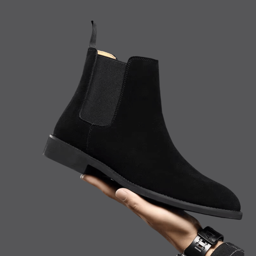 Marlowe | Botas Chelsea para Hombre Verde Oliva Ante Cómodas Sin Cordones