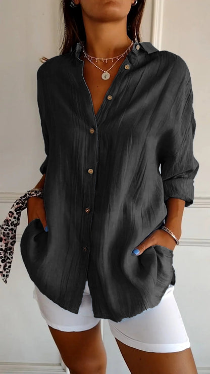 Camisa de botones para mujer Milla | Transpirable, Atemporal