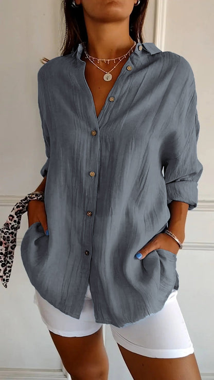 Camisa de botones para mujer Milla | Transpirable, Atemporal