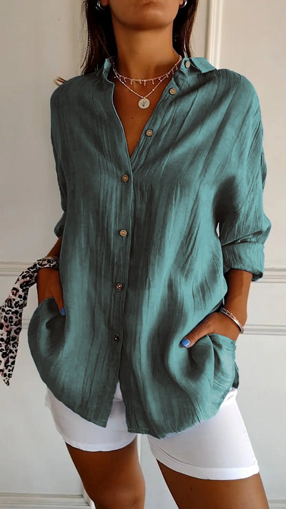Camisa de botones para mujer Milla | Transpirable, Atemporal