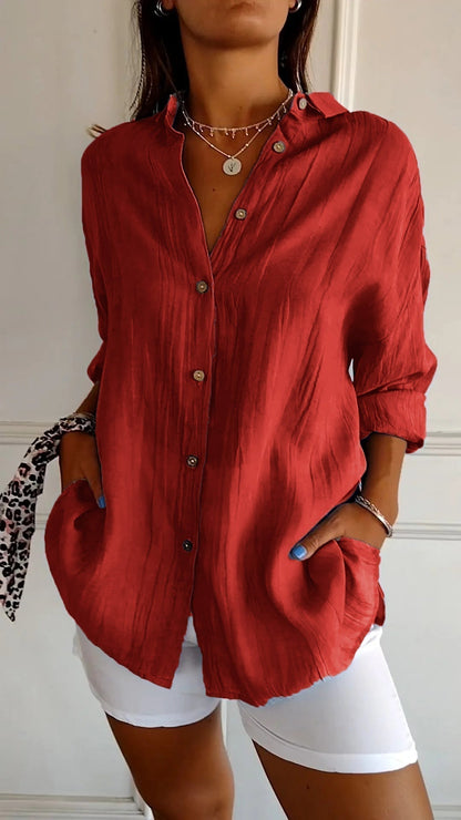 Camisa de botones para mujer Milla | Transpirable, Atemporal