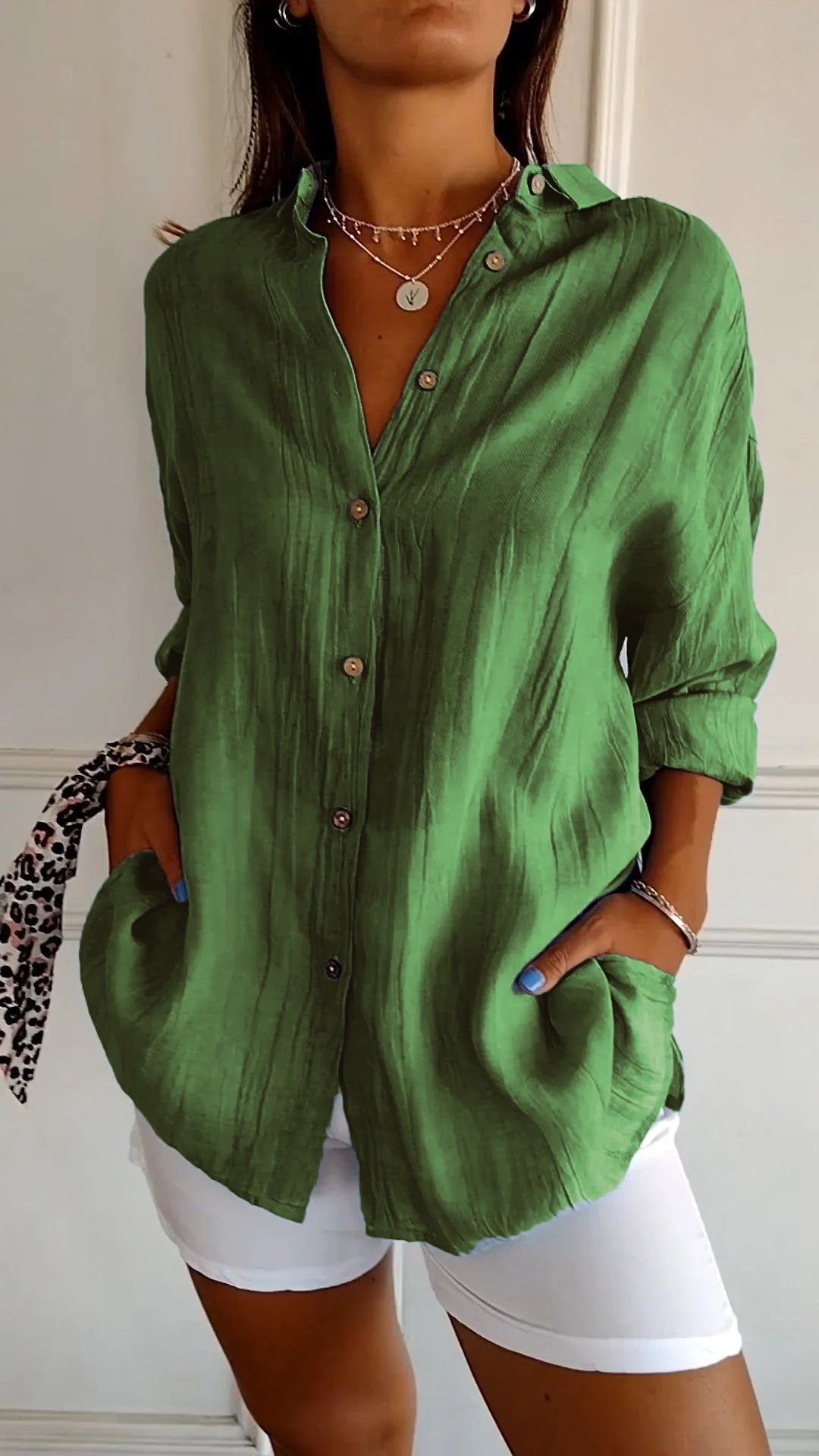 Camisa de botones para mujer Milla | Transpirable, Atemporal