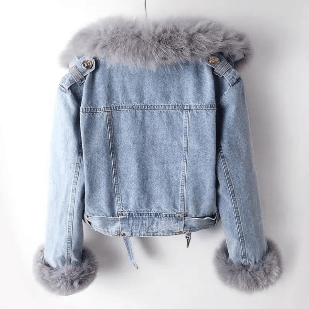 Montessa | Chaqueta de mezclilla con forro de piel para invierno