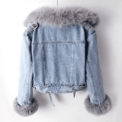 Montessa | Chaqueta de mezclilla con forro de piel para invierno