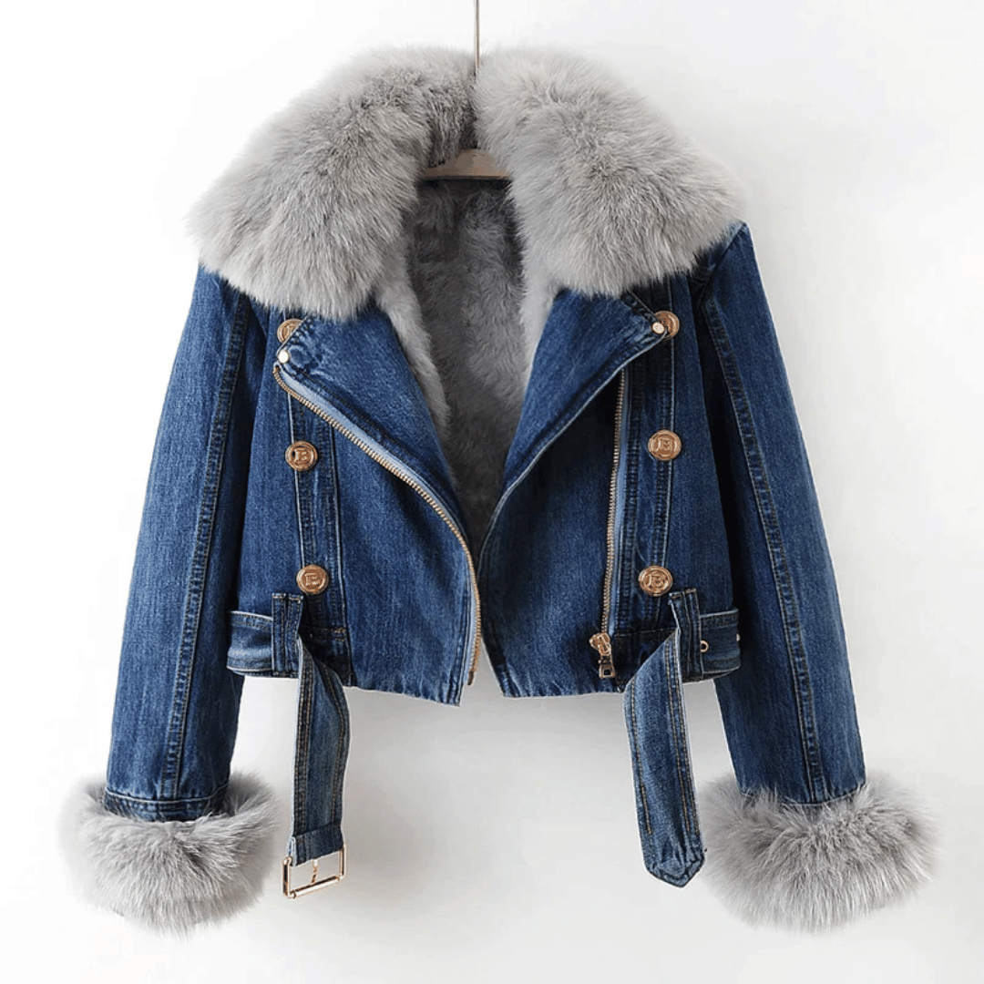 Montessa | Chaqueta de mezclilla con forro de piel para invierno