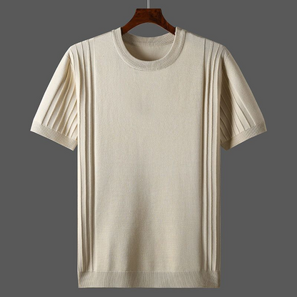Camiseta Niko para hombre | Tela plisada, elegancia casual
