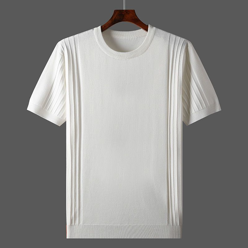 Camiseta Niko para hombre | Tela plisada, elegancia casual