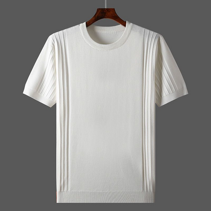 Camiseta Niko para hombre | Tela plisada, elegancia casual