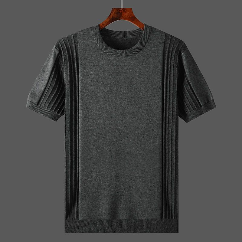 Camiseta Niko para hombre | Tela plisada, elegancia casual