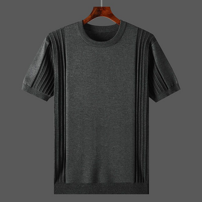 Camiseta Niko para hombre | Tela plisada, elegancia casual