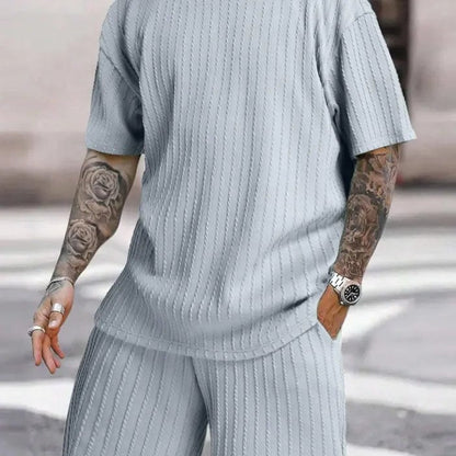 Nolvik T-shirt da uomo | Jersey plissettato, casual chic