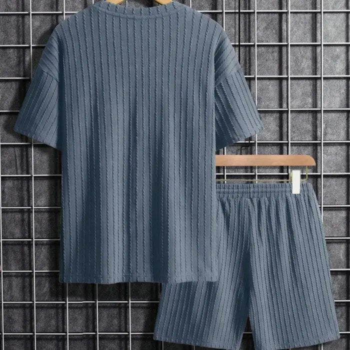 Nolvik T-shirt da uomo | Jersey plissettato, casual chic